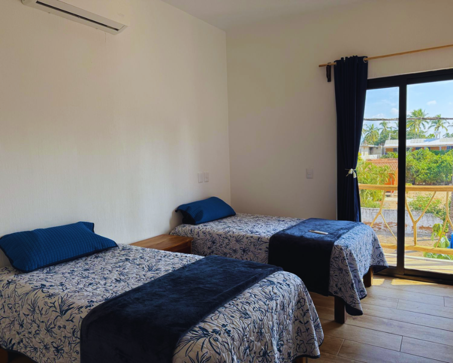 Habitaciones confortables con aire acondicionado